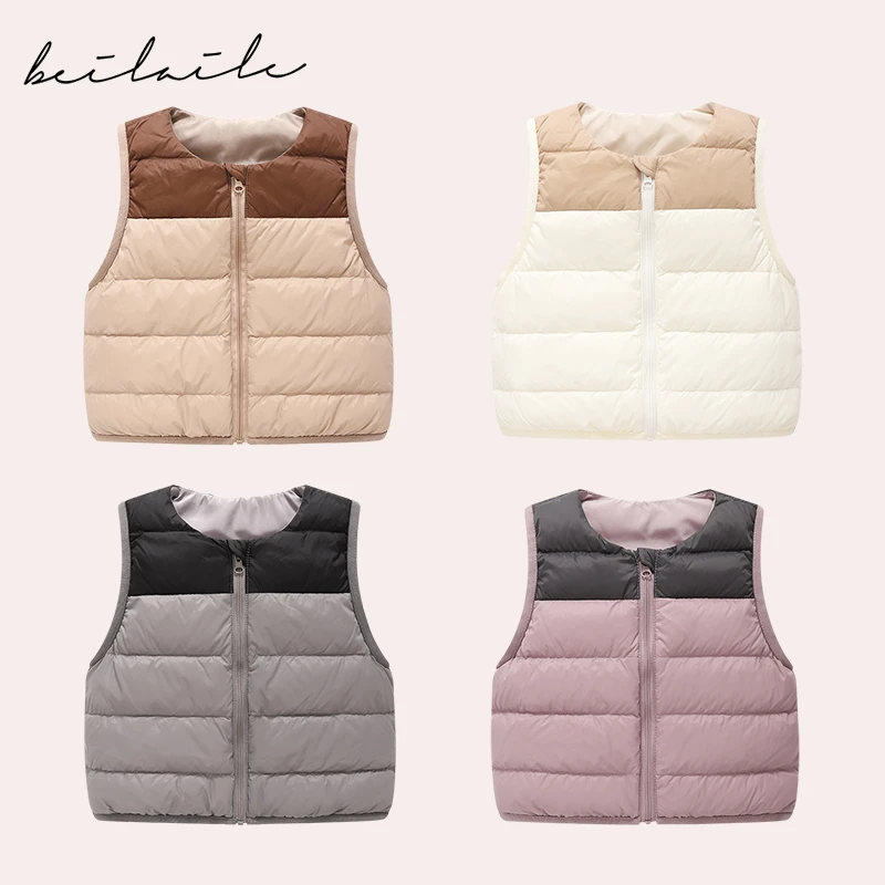 【羽绒马甲】【杜邦三防】婴儿童连体衣服宝宝羽绒拜年秋冬马甲G26