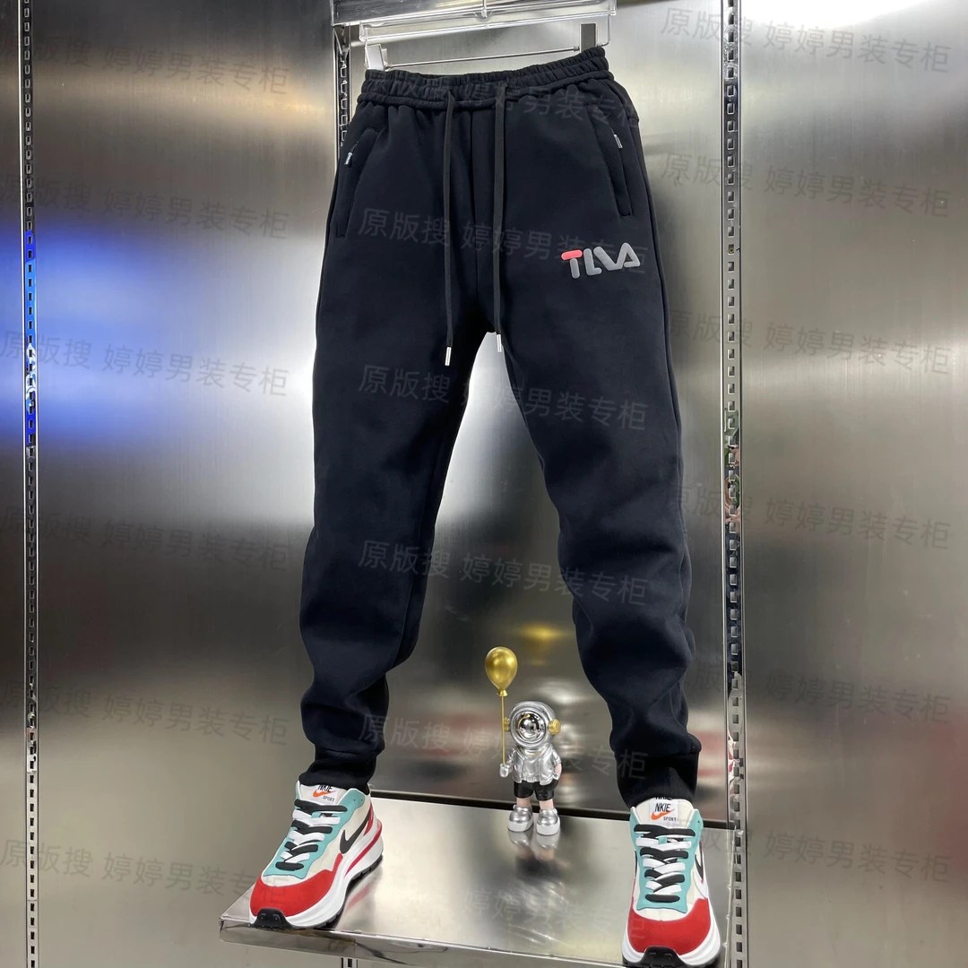 2025年秋冬款男士束脚宽松小脚卫裤修身弹力休闲运动裤子百搭潮流