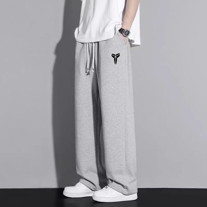 秋季卫裤运动裤长裤潮流男女同款阔腿裤-曼巴3562