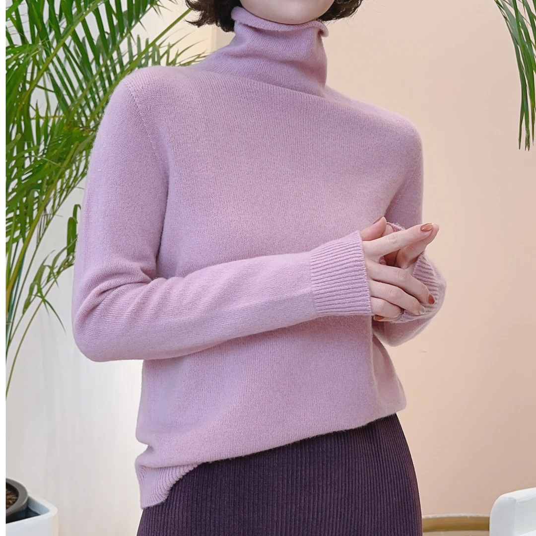 【蜜客专享】时尚高领套头软糯保暖百搭羊毛衫86226515
