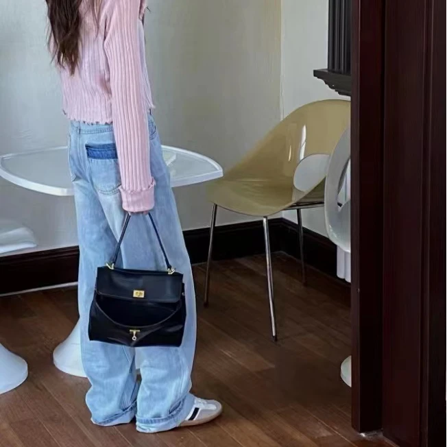 ZHANG&MS 轻奢高端单肩小羊皮斜包 03517