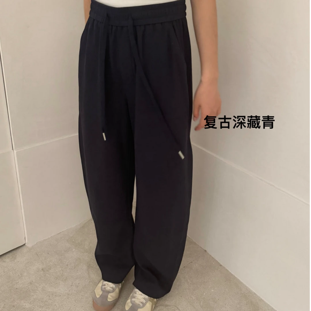 ZHANG&BELL 2024新款时尚百搭显瘦抽绳休闲香蕉裤 3208