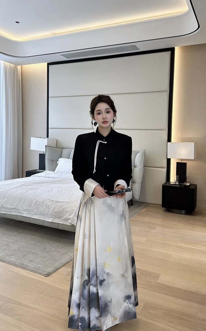 ZHANG&BDYL 2024春季新款时尚百搭气质国风设计师套装1583