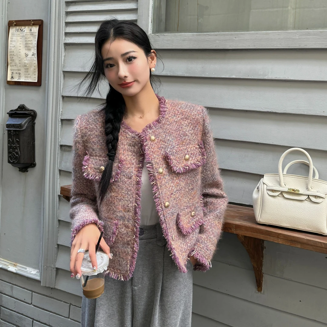 ZHANG&LF 秋冬新款法式小香风加棉外套 7721