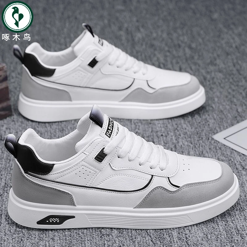 【正品】啄木鸟春秋季新款青少年男生板鞋百搭休闲运动潮鞋春季