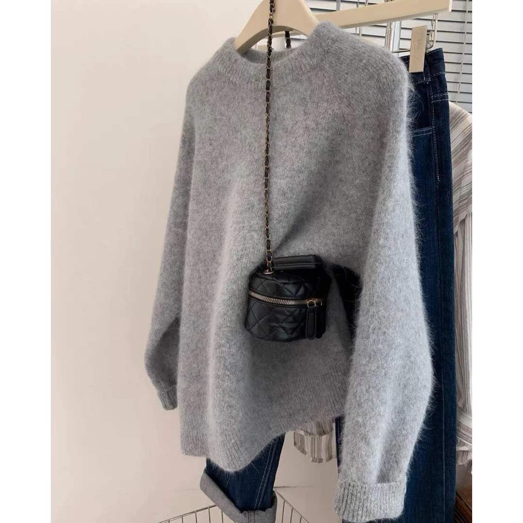 【301-400】秋冬韩版宽松慵懒风毛衣