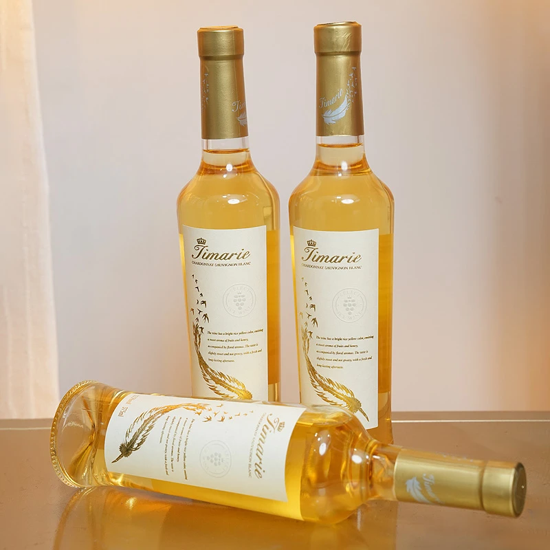 原瓶原装进口蒂玛丽甄选冰白红葡萄酒红酒12.5%度375ml六只装女士