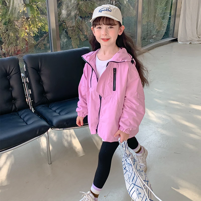 尤画2024春秋女童休闲时尚潮流春款外套中大童时髦秋冬款66065