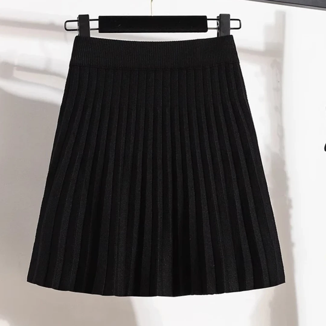 【胖菲】大码女装显瘦气质冬季厚款毛织裙