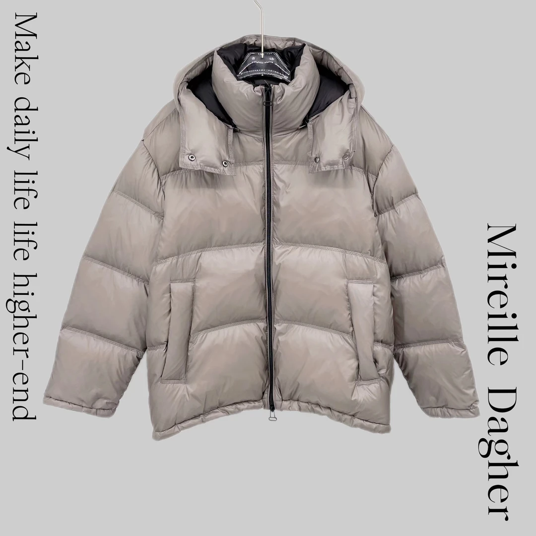 米莱Jiaer/冬季新款百搭时尚极简韩系短款显瘦连帽羽绒服2552407