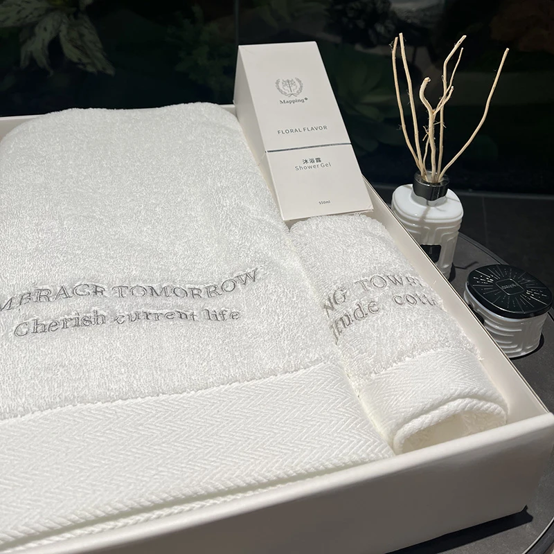 香港玛品Mapping纯棉浴巾伴手礼礼物面巾洗脸巾暖心轻奢三件套