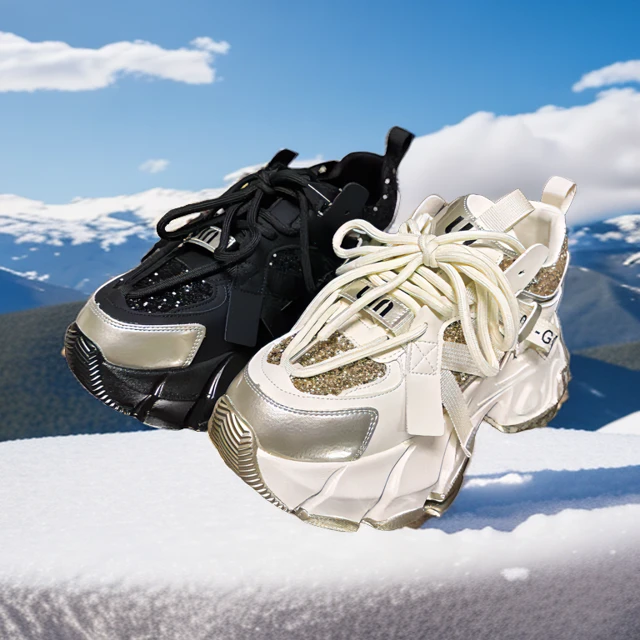 巨薇1035-3春季新款时尚百搭潮流老爹鞋女鞋小个子厚底运动休闲鞋