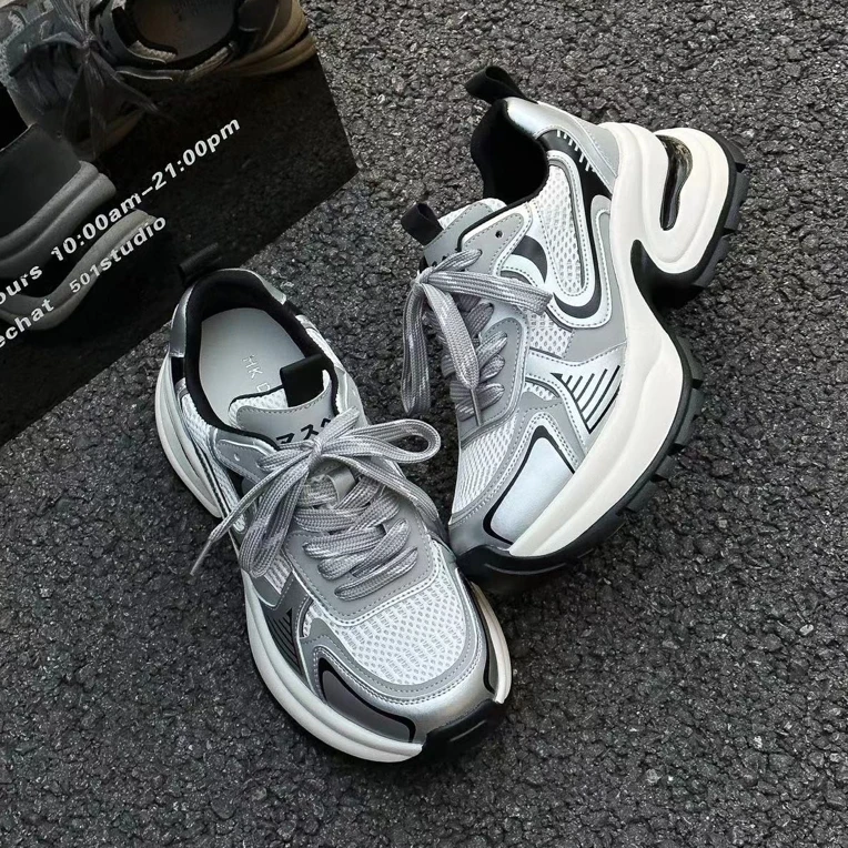 苏蒂苏拉261露思同款百搭潮流厚底潮鞋网面韩版ins时尚透气休闲鞋