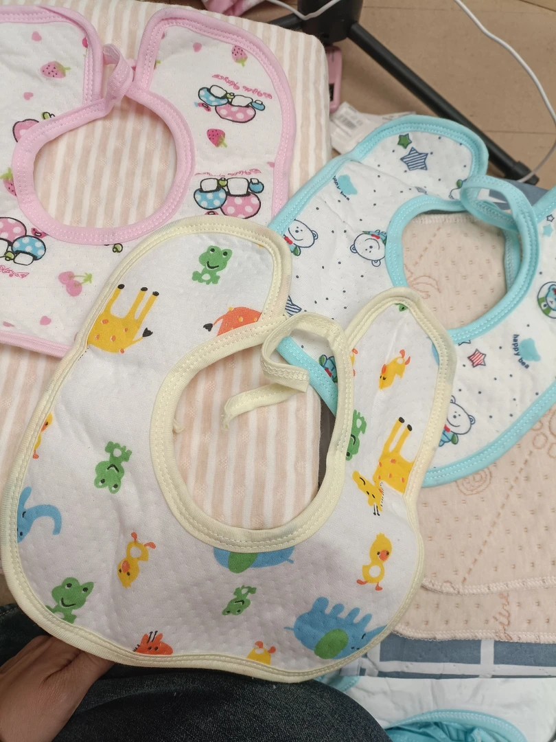 棉防水绑绳口水巾