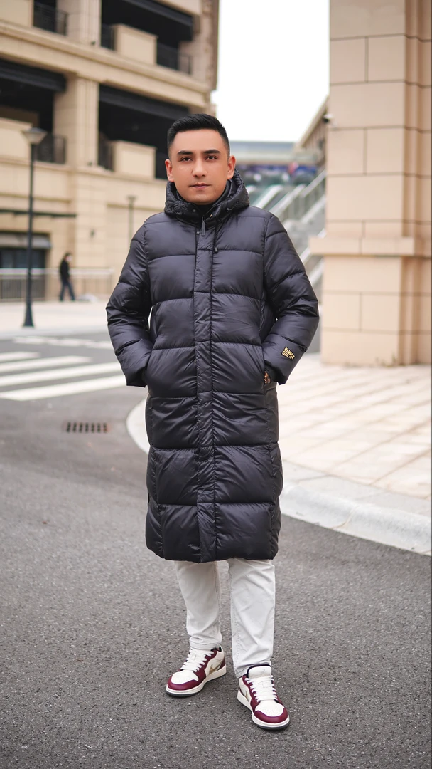 （ATLAN） 2024新款男士长款外套网红气质