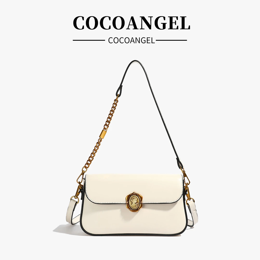 【工厂直销】时尚高级感小众休闲单肩包质感小方包  9531白色