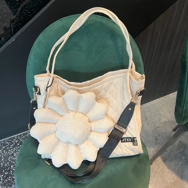 JTXS2338时尚休闲托特包单肩包斜挎包太阳花斜挎包妈咪包