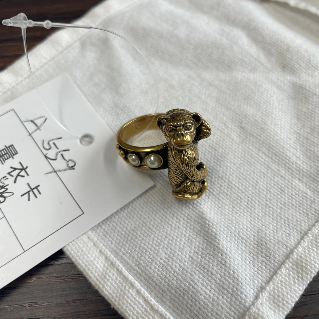 99新 DIOR/迪奥  Dior 猴子 戒指 l码 99新 A559