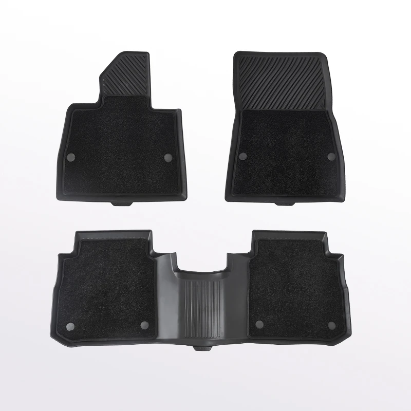 AITO问界 原车定制 完美贴合双层带簇绒 TPE汽车脚垫 适配M5系列