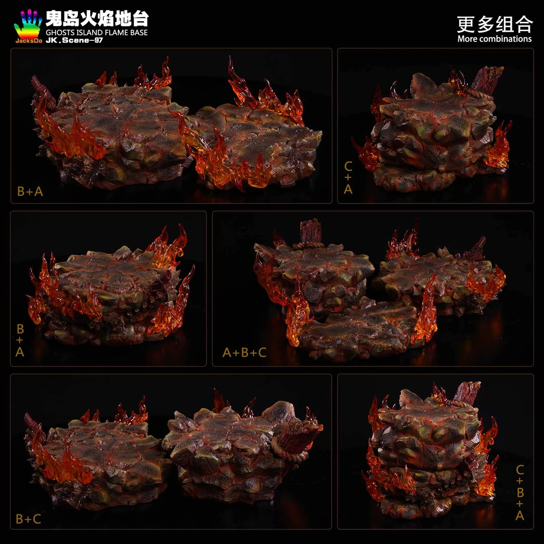 【定金80-130发小礼品 全款199-299】鬼岛火焰地台GK雕像私人订制