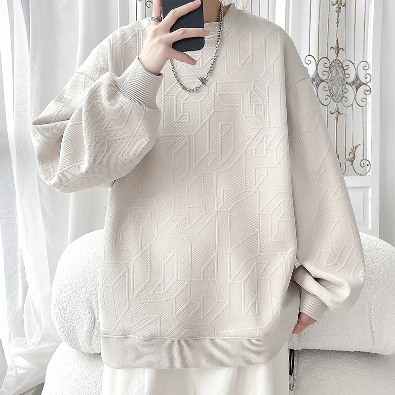 春秋季新款美式套头卫衣男女同款潮流百搭圆领上衣打底衫休闲外套