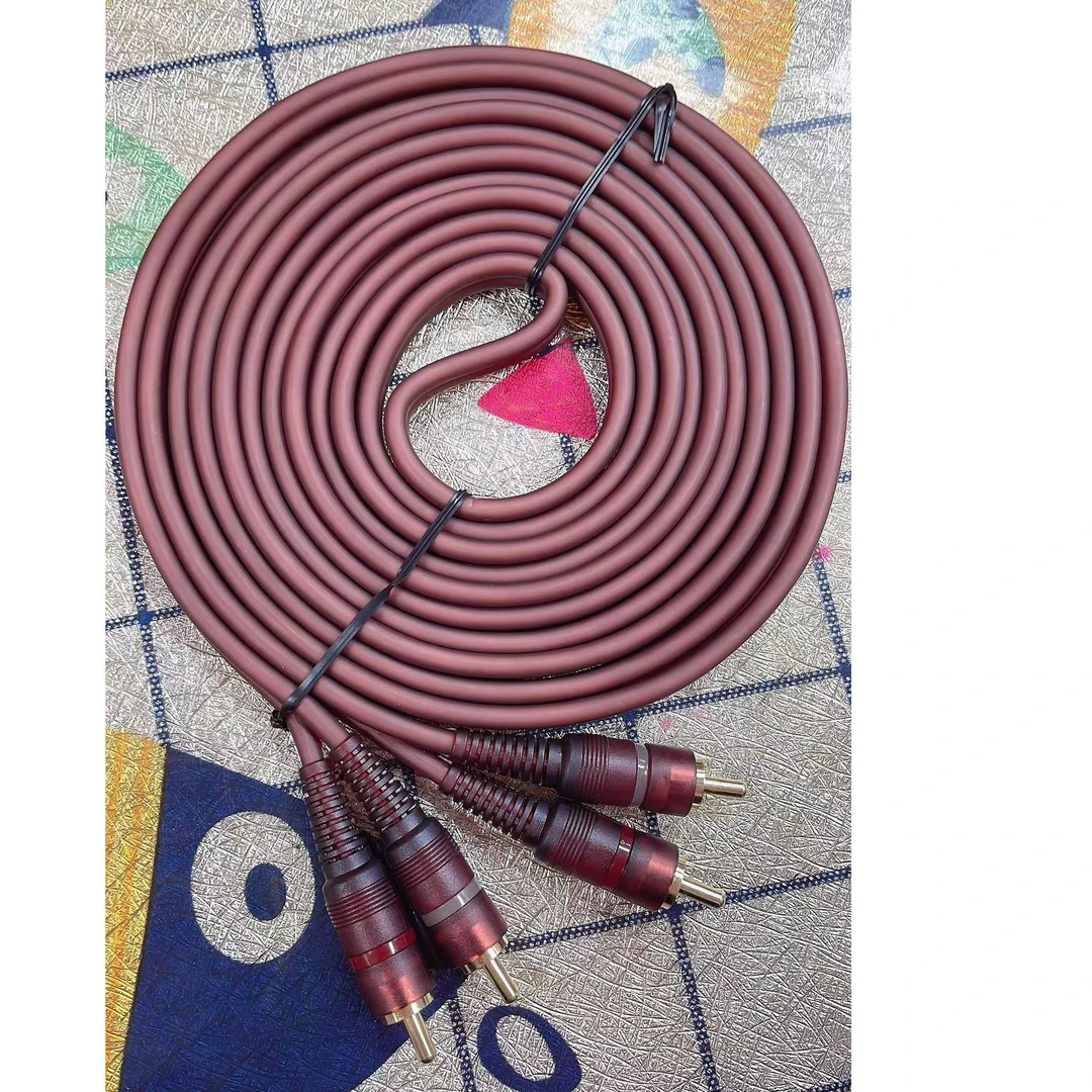 音频线高品质AV线一分二3.5转双莲花二分二音响电脑手机功放连接