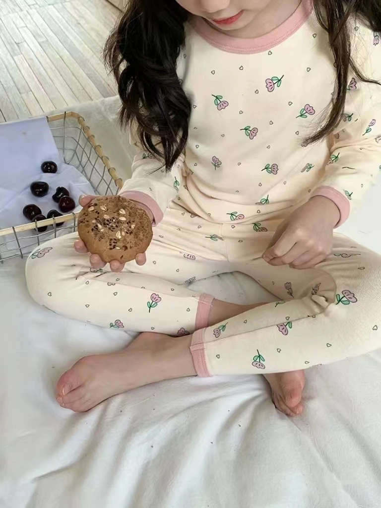 儿童家居服莱卡秋衣秋裤套备注编码拍