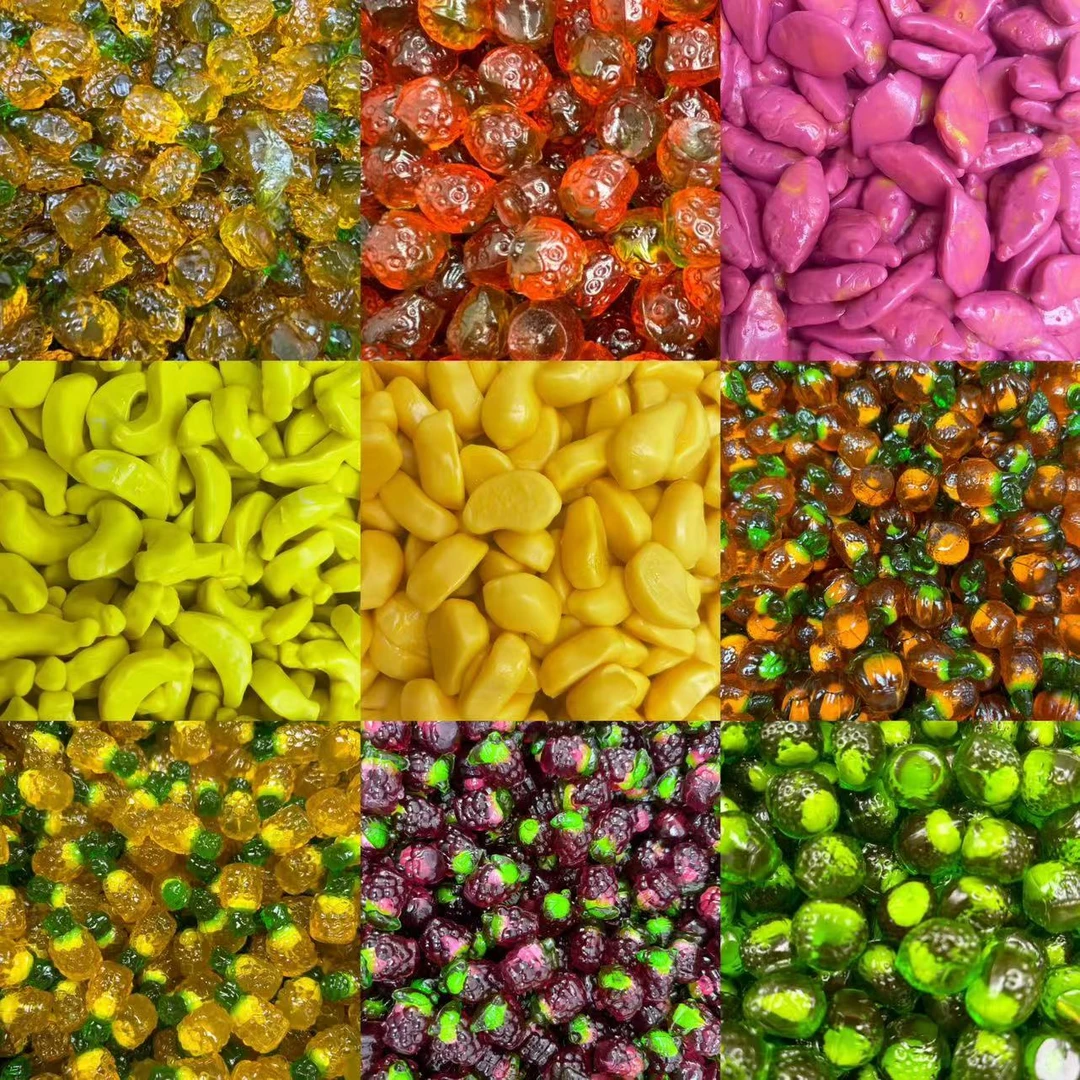 【下单可现场装】剥皮爆浆甜沙酸沙糖果橡皮糖夹心酸甜自选软糖