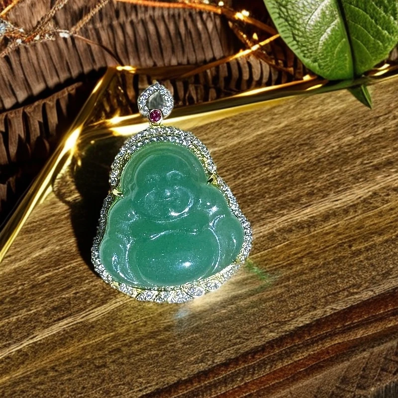 （库存处理）-高定珠宝国佛公吊坠东陵玉Y1930-合金-赠包装