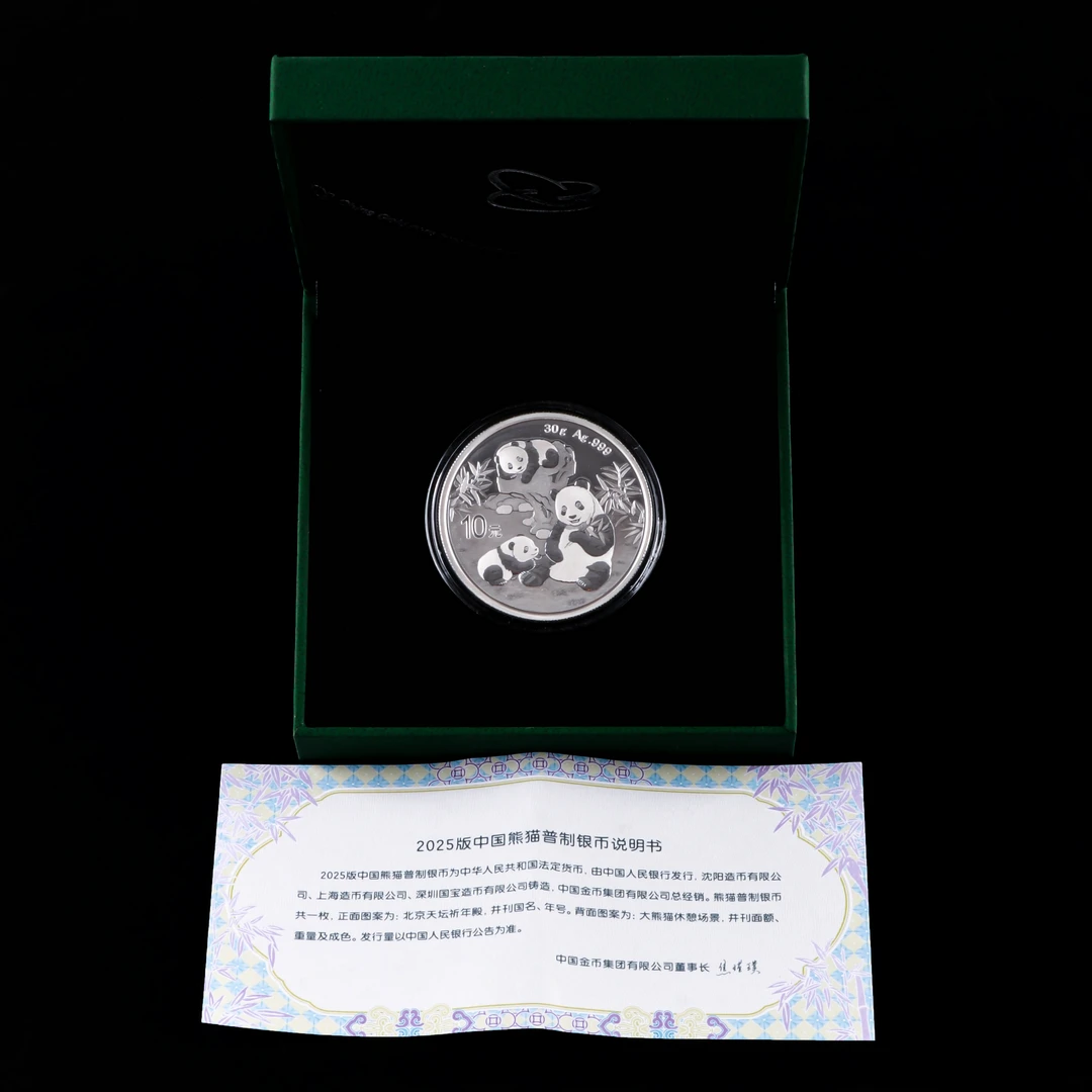2025版熊猫银币30克