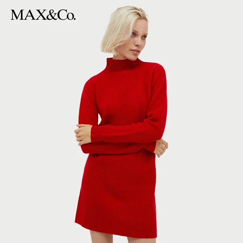 MAX&Co.秋冬绵羊毛编织连衣裙9324013003