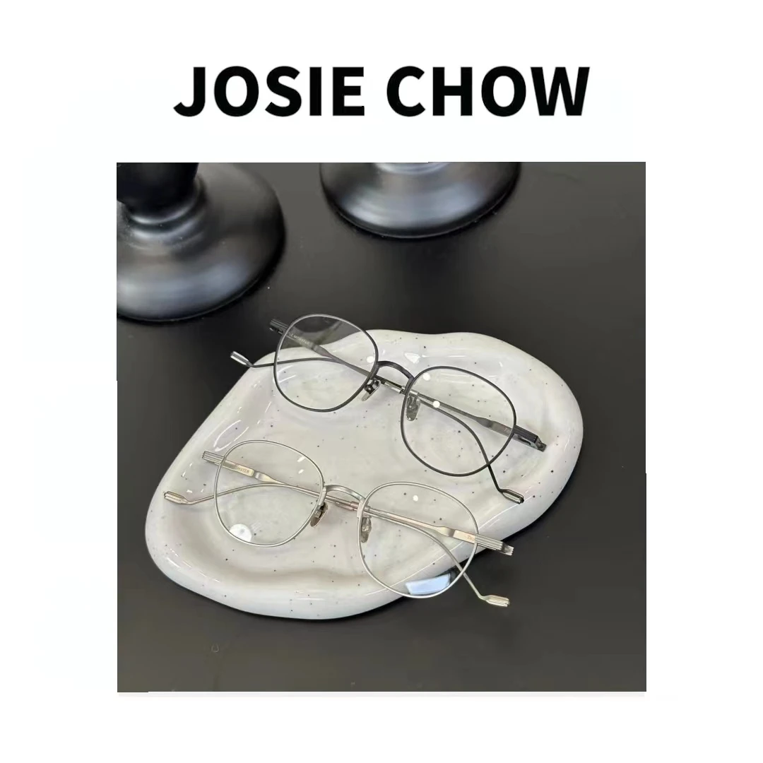 JOSIE CHOW【斯文败类】拉丝五金框架眼镜平光镜。Tm291023