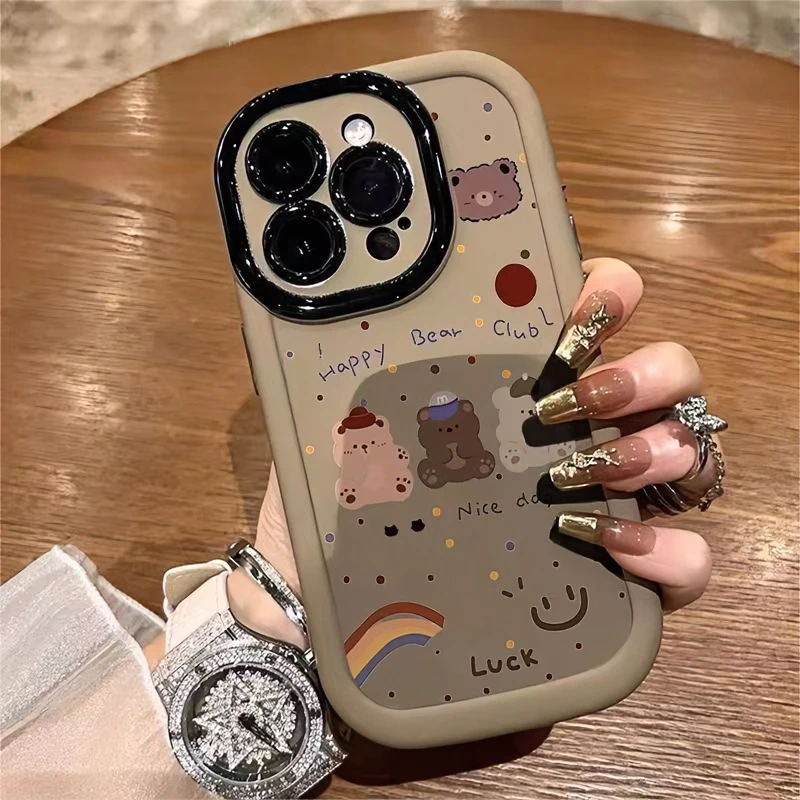 俱乐部熊适用iphone13/14手机壳苹果15pro/12/11华为oppo小米vivo