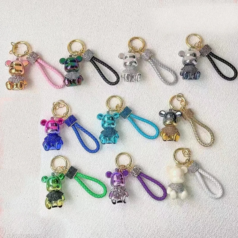 铜合金婚庆饰品 铜合金亚克力婚庆饰品 彩色小熊挂件（颜色随机发