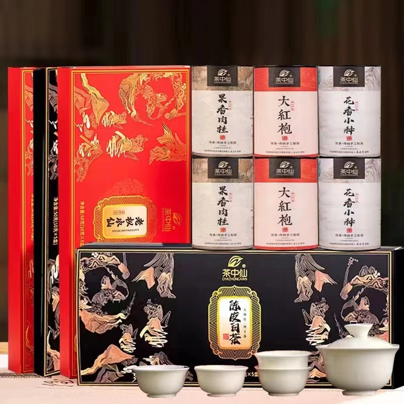 福建五大茗茶送礼佳品果香醇厚肉桂乌龙茶手工花香醇香茶叶
