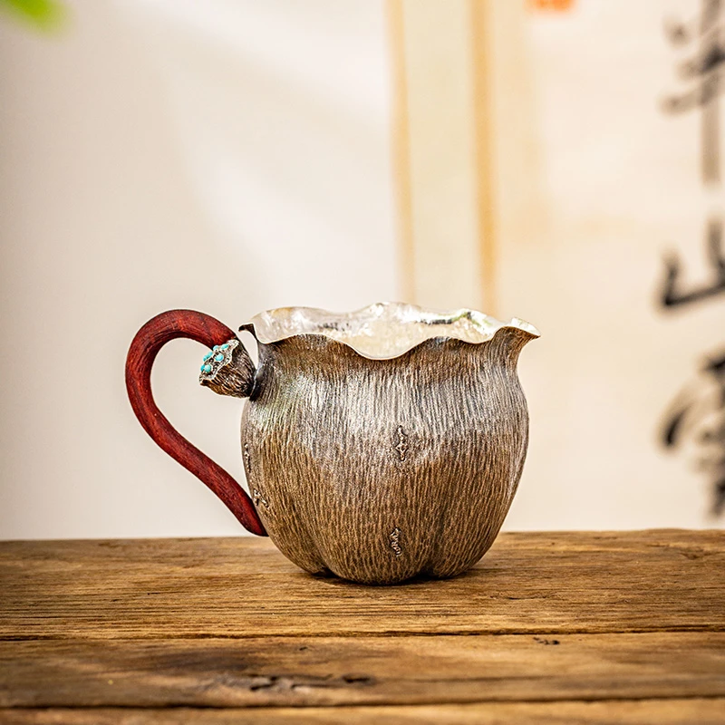 蜂鸟工坊 名匠优选 纯手工莲蓬把公道杯莲公杯 MJYXA2019