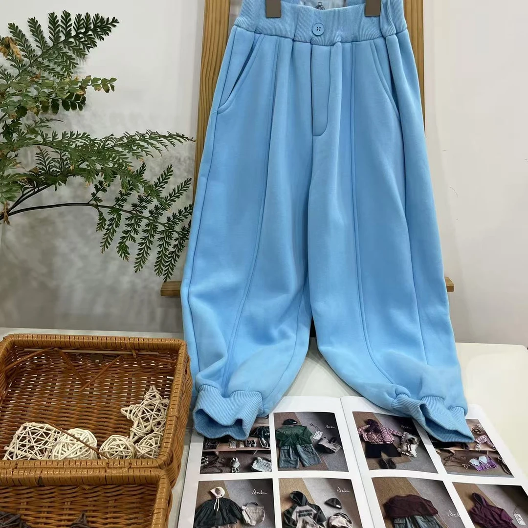 0211  冬季中大童针织裤  B