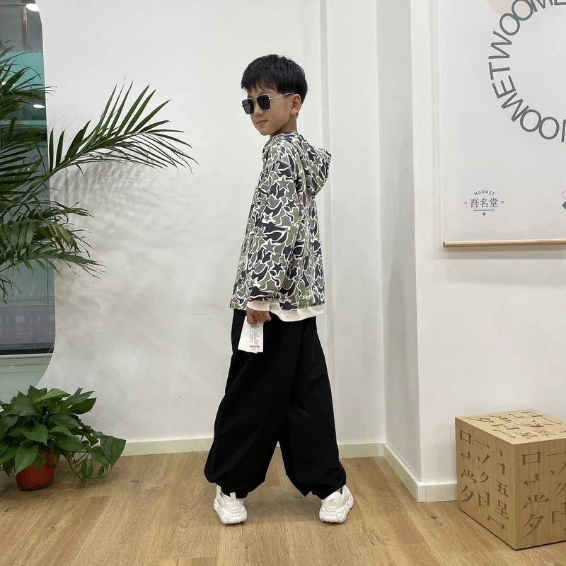 1122   春季中大童迷彩卫衣   D