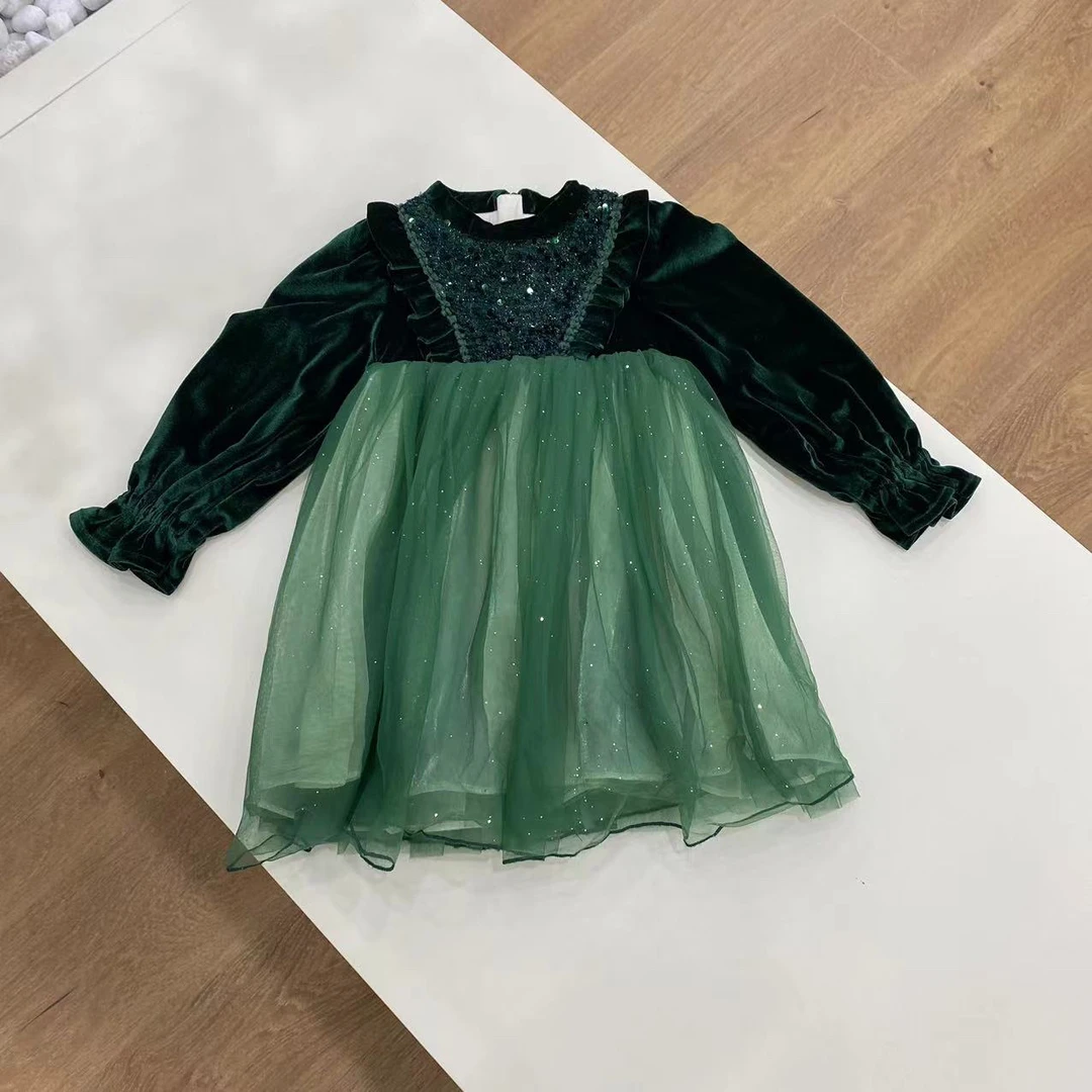 0061   秋冬小童连衣裙 B