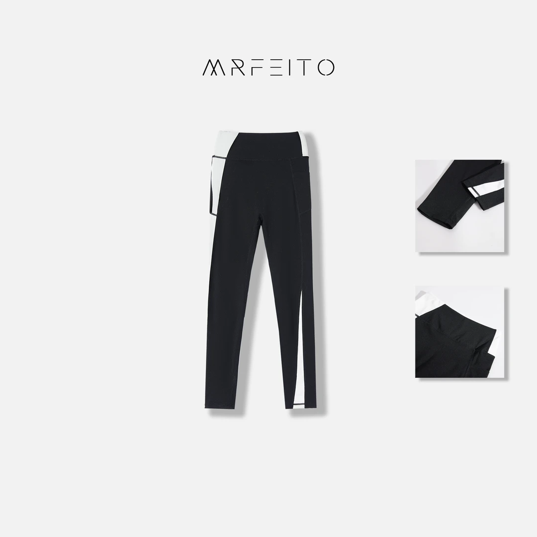 拼色拼接女士休闲裤H16K01C23509