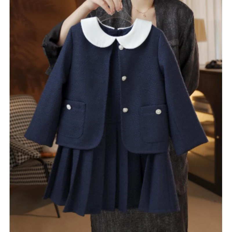 两件套女童初秋时尚甜美学院风百搭套装Q24119