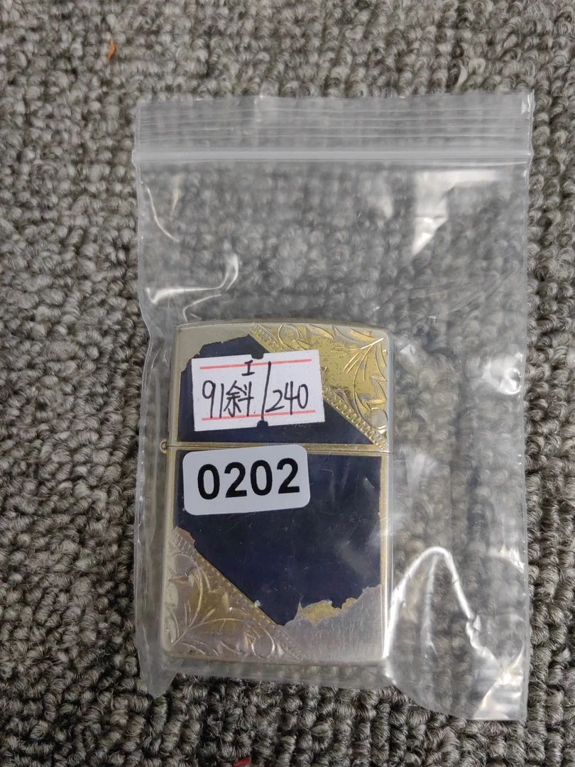 Zippo打火机回血镀金小斜91I-0202