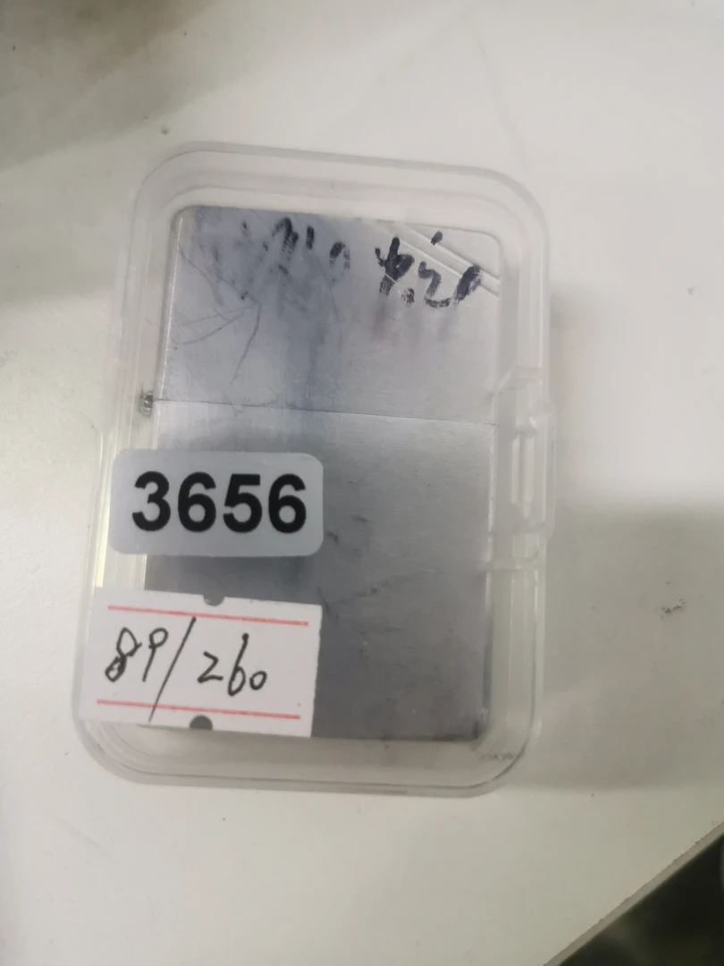 Zippo打火机回血37切角镀铬拉丝光板89H-3656