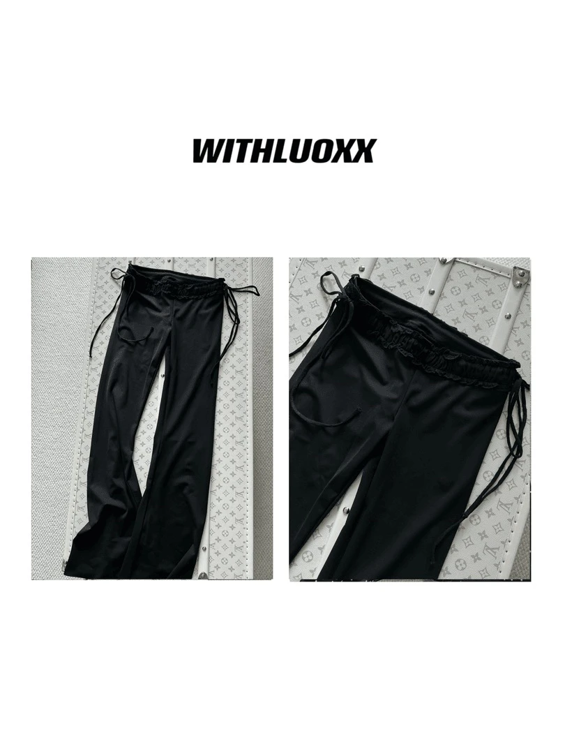 「西一西」Jennie同款梨形天菜喇叭显瘦裤