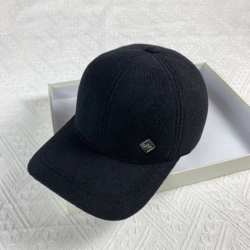 帽子男士秋冬保暖鸭舌帽中老年冬季护耳棒球帽户外加绒加厚棉帽子