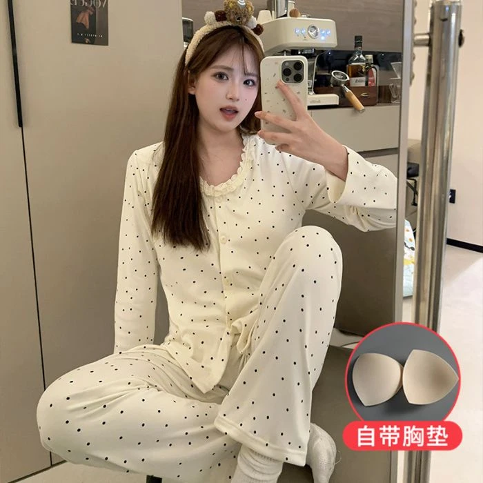 【品牌高货青沧 秋冬多款少量】高品质保暖睡衣家居服长袖套装10