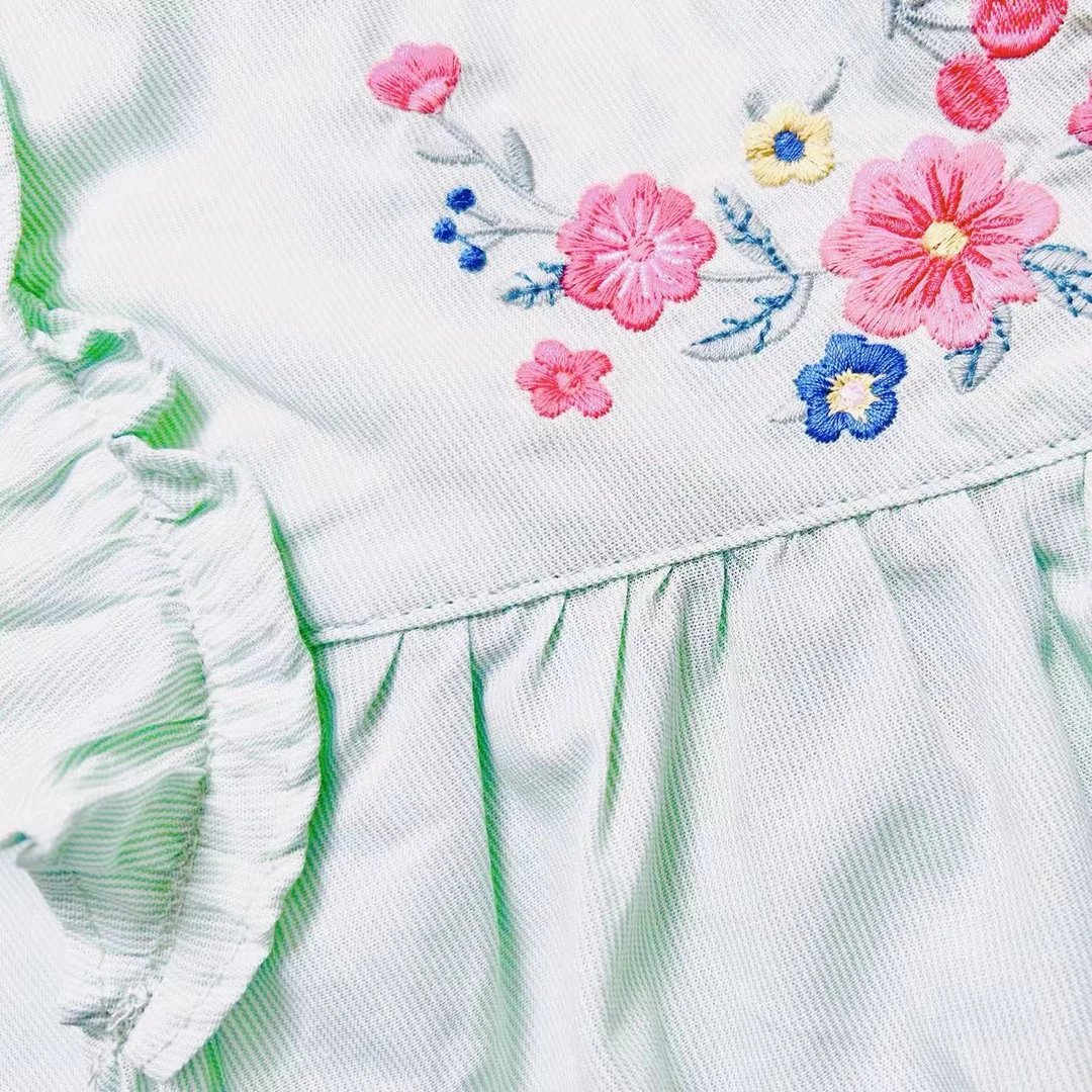 【外贸单】绿色裙子儿童夏季