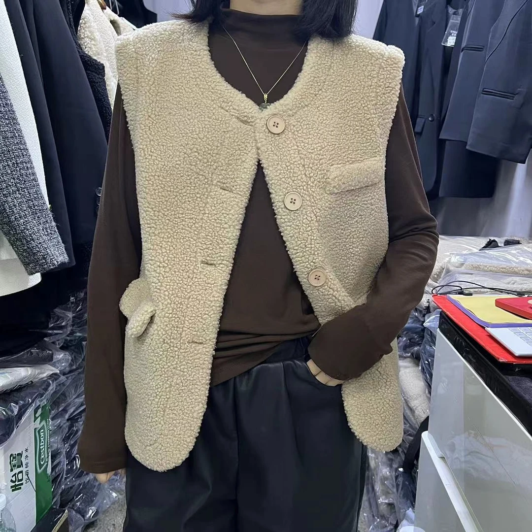 1928款颗粒绒马甲