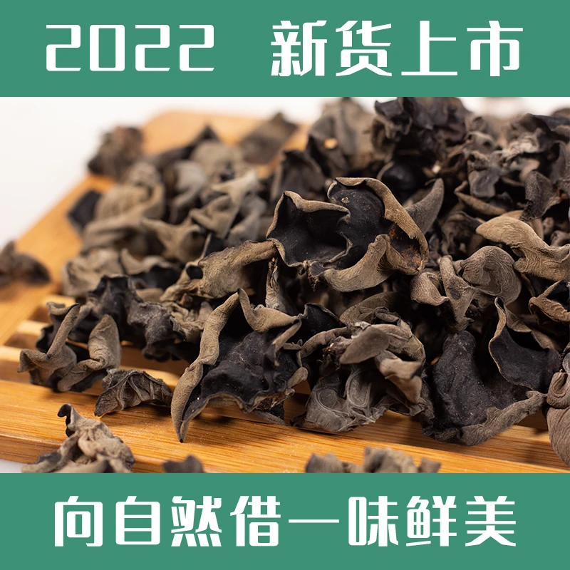 高山木耳 河南汝阳正宗农特产 肉厚无根 头茬秋木耳干货 168g/袋
