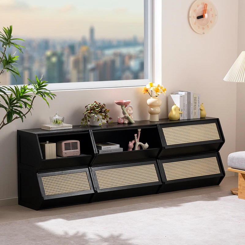 2024新款堆叠电视柜电视机柜落地小户型客厅模块组合储物柜组合柜